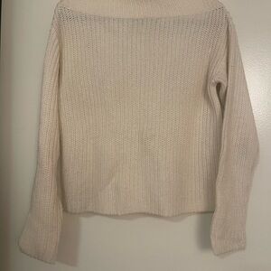 NWOT Ivory white Victoria’s Secret sweater XS warm wool blend pullover knitted